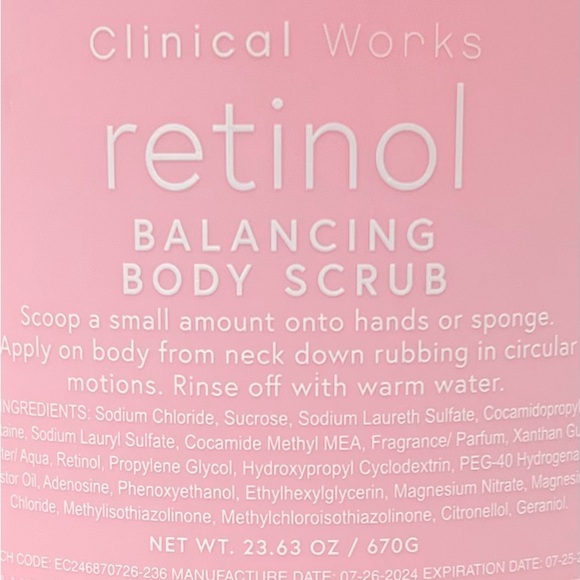 Clinical Works Retinol Balancing Body Scrub - Picture 2 of 3